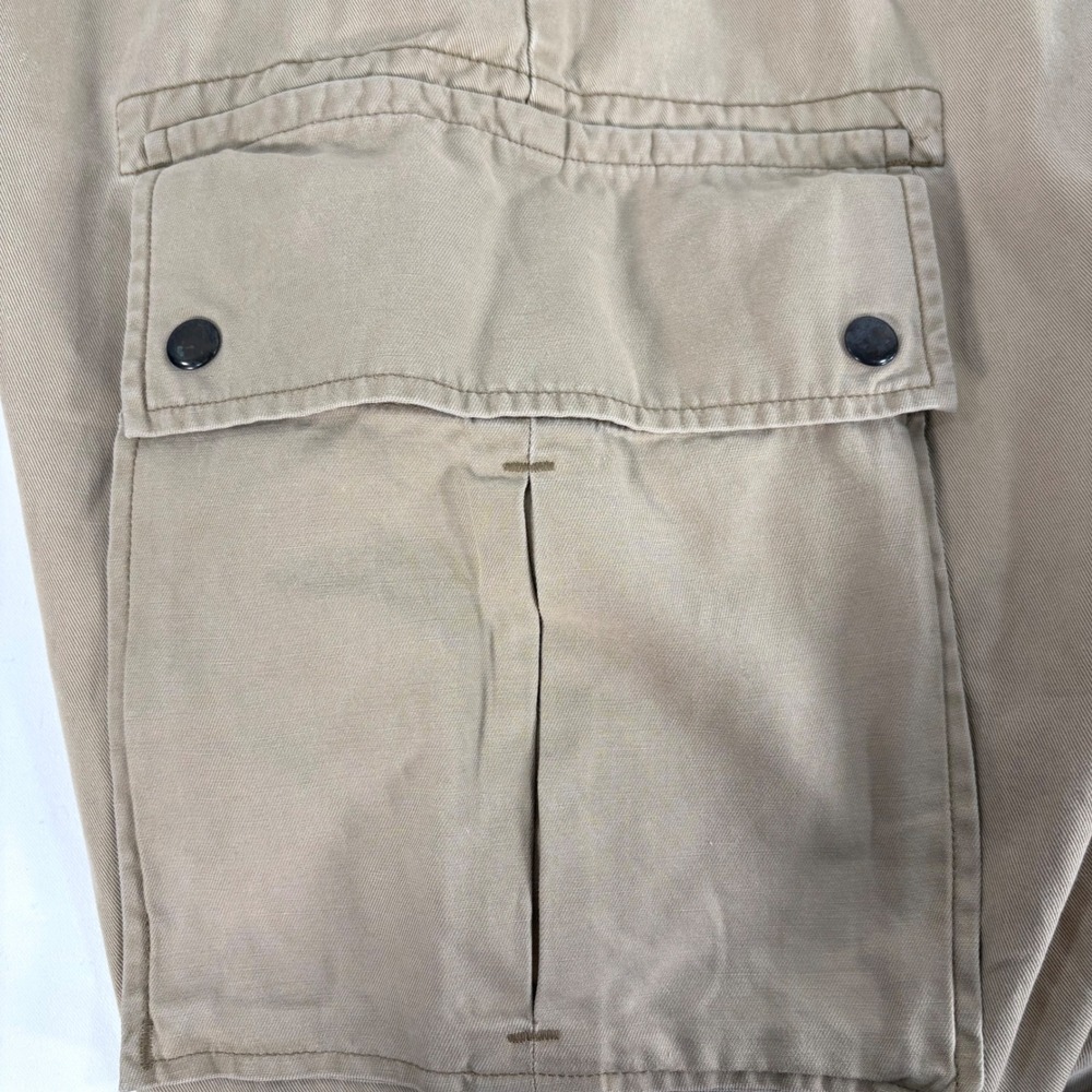Polo Ralph Lauren Cargo Pants Tan Khaki Cotton Chino Utility Mens 46x30 VTG 90s - Picture 15 of 16